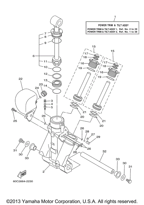 POWER TRIM TILT ASSY 1