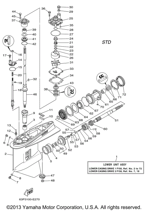 LOWER CASING DRIVE 1 F150