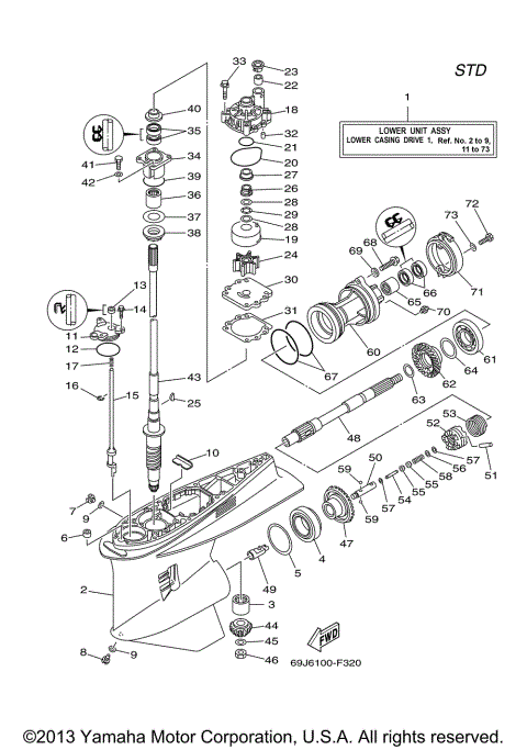 LOWER CASING DRIVE 1