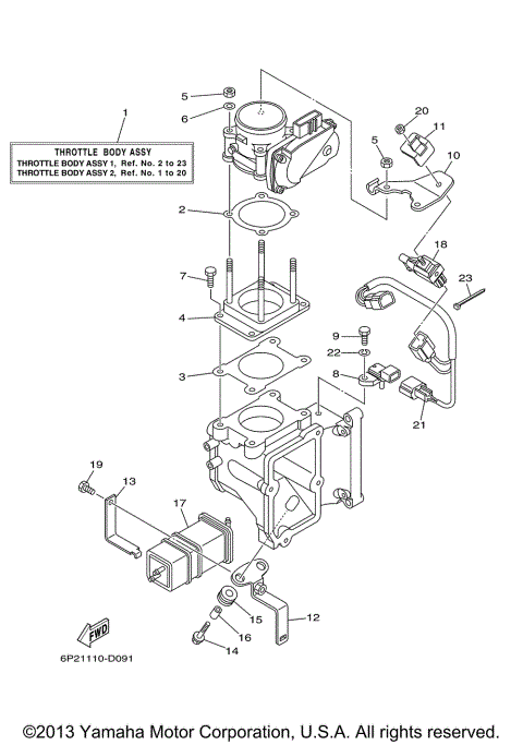 THROTTLE BODY ASSY 1