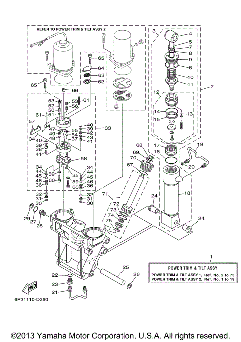 POWER TRIM TILT ASSY 1