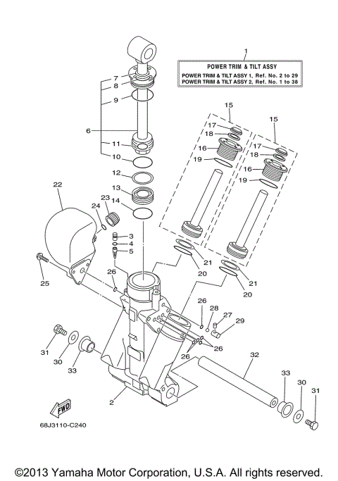 POWER TRIM TILT ASSY 1