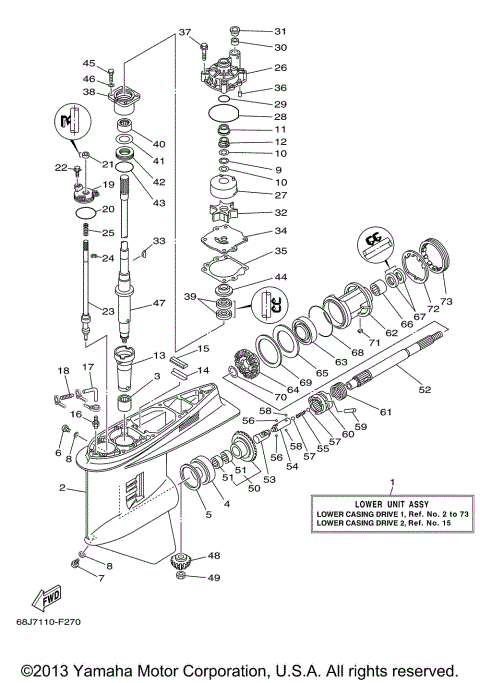 LOWER CASING DRIVE 1