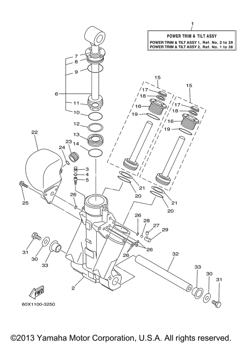 POWER TRIM TILT ASSY 1