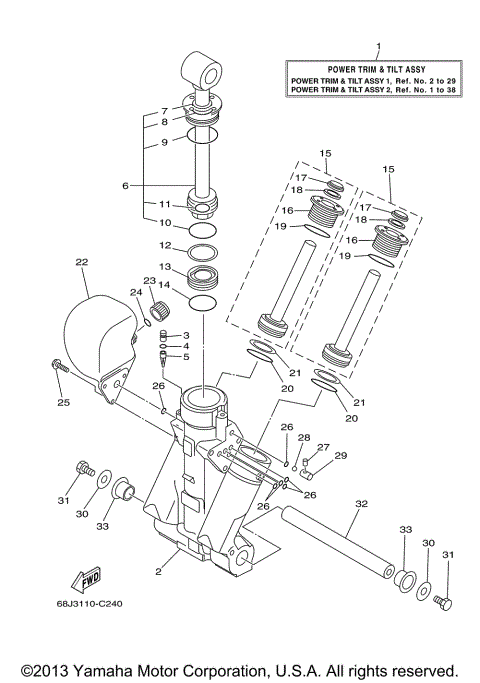 POWER TRIM TILT ASSY 1