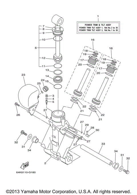 POWER TRIM TILT ASSY 1