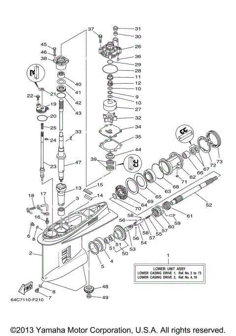 LOWER CASING DRIVE 1