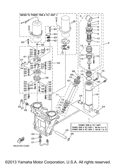 POWER TRIM TILT ASSY 1