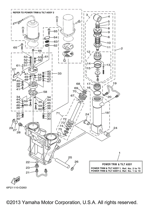 POWER TRIM TILT ASSY 1