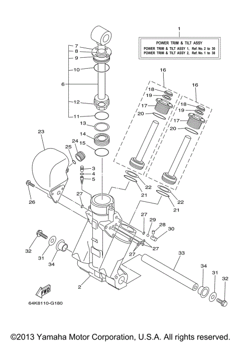 POWER TRIM TILT ASSY 1