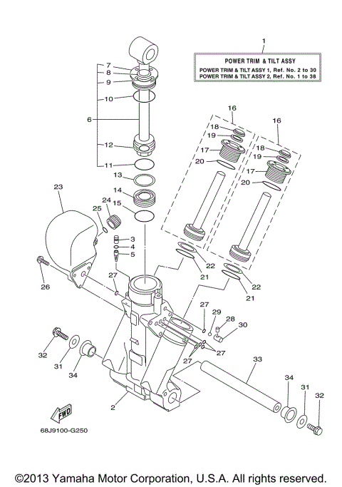 POWER TRIM & TILT ASSY 1