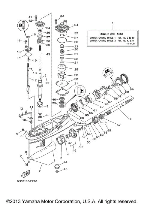 LOWER CASING DRIVE 1