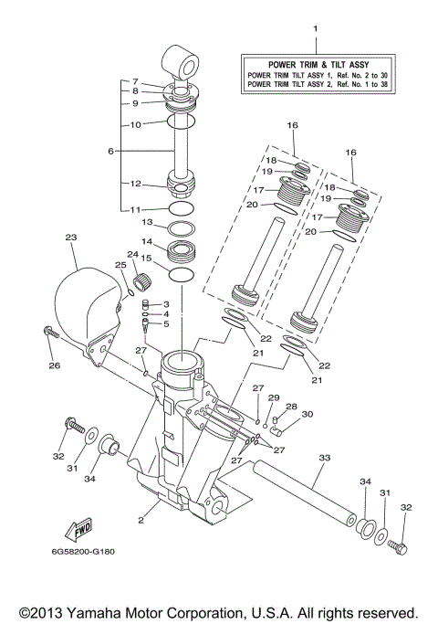 POWER TRIM TILT ASSY 1
