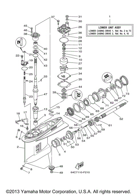 LOWER CASING DRIVE 1
