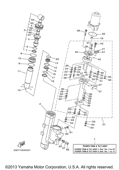 POWER TRIM TILT ASSY 1