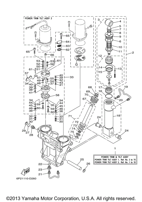 POWER TRIM TILT ASSY 1