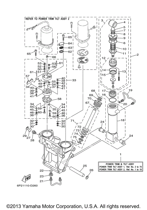POWER TRIM TILT ASSY 1