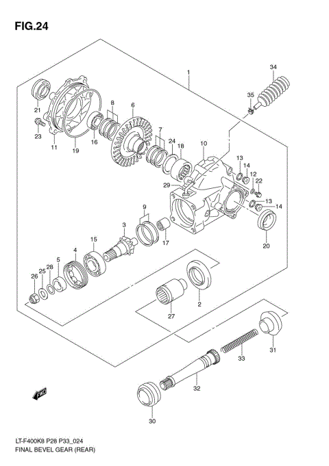 FINAL BEVEL GEAR (REAR)