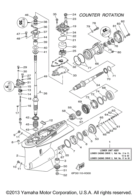 LOWER CASING  DRIVE 3