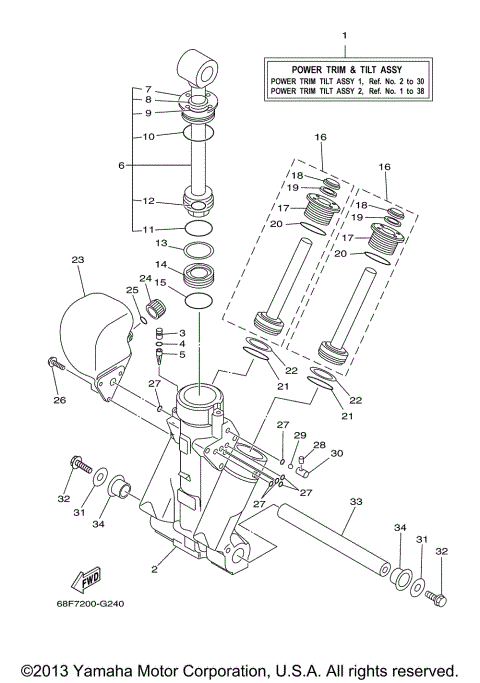 POWER TRIM TILT ASSY 1