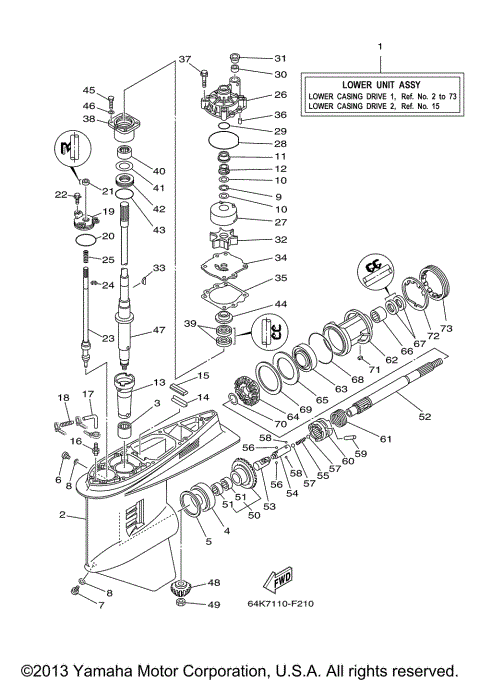LOWER CASING DRIVE 1