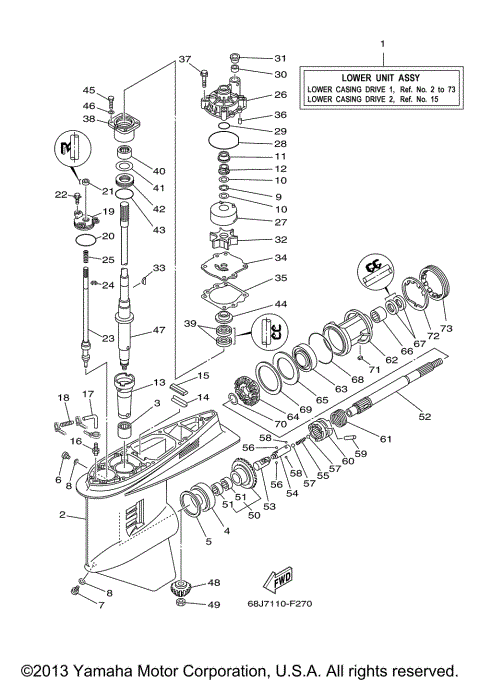 LOWER CASING DRIVE 1