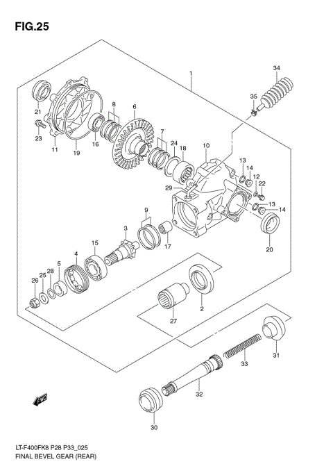 FINAL BEVEL GEAR (REAR)