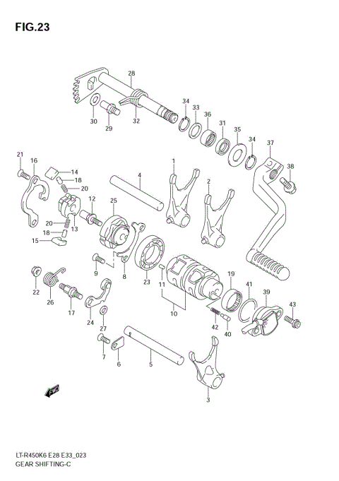 GEAR SHIFTING (MODELK K6/K7)