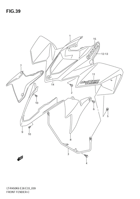 FRONT FENDER (MODEL K6)