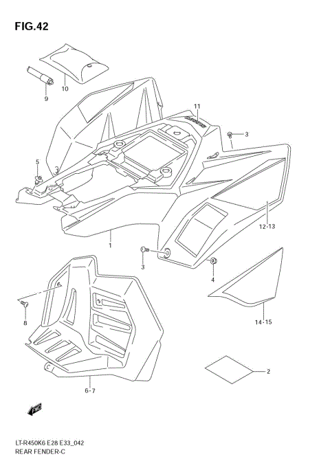 REAR FENDER (MODEL K6/K7)