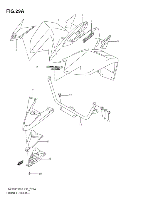 FRONT FENDER (MODEL K8)