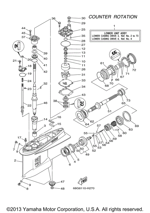 LOWER CASING DRIVE 3