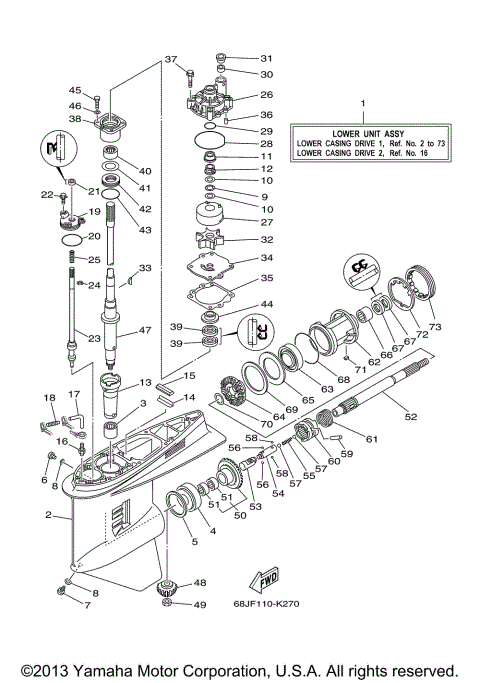 LOWER CASING DRIVE 1