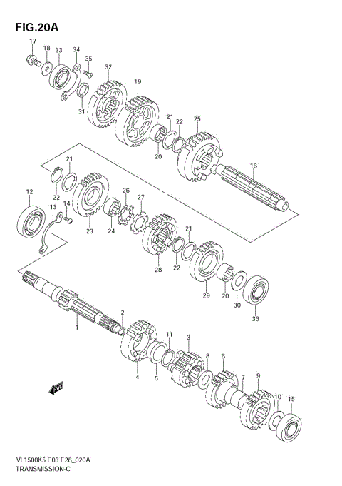 TRANSMISSION (MODEL K6/K7/K8)