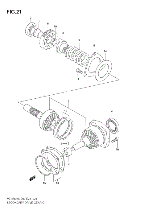 SECONDARY DRIVE GEAR