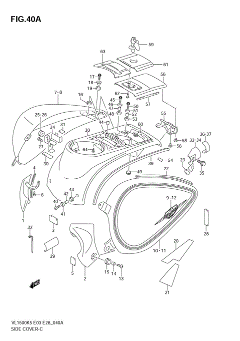 SIDE COVER (MODEL K6/K7)