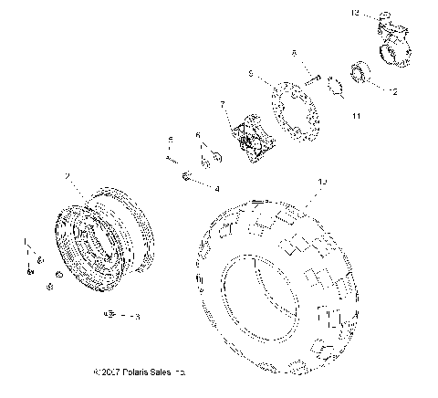 WHEEL, FRONT - R08VH76AD/AG (49RGRWHEELFRT08VISTA)