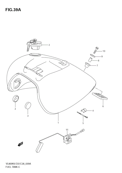FUEL TANK (VL800CK6/CK7/CK8)