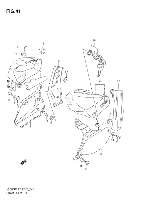 FRAME COVER (VL800K6/TK6)
