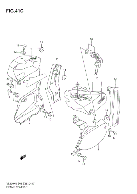 FRAME COVER (VL800CK7)