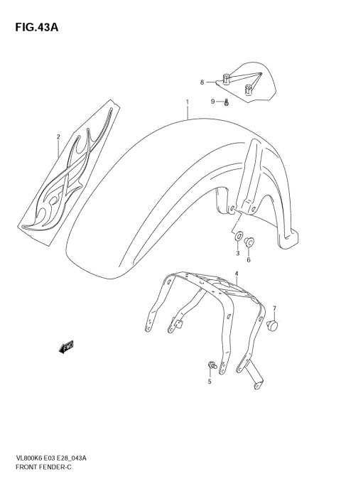 FRONT FENDER (VL800CK7)