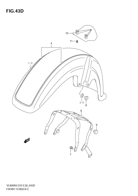 FRONT FENDER (VL800TK8)