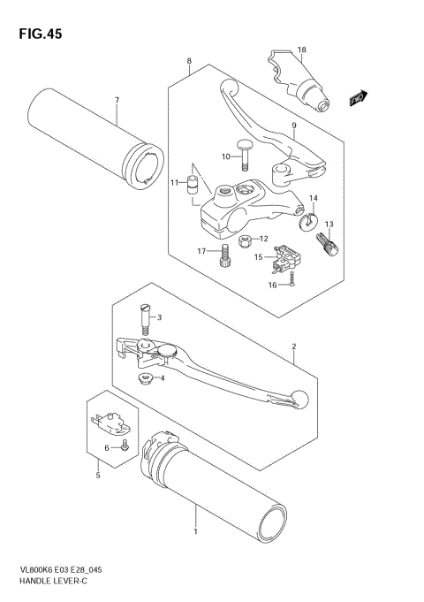 HANDLE LEVER (MODEL K6)