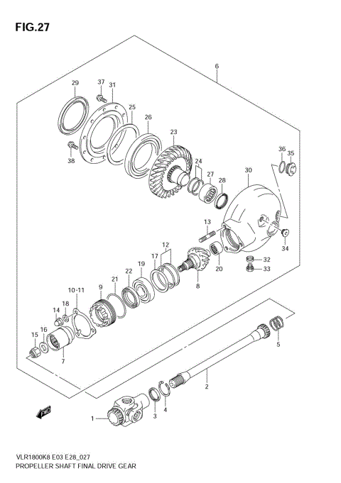 PROPELLER SHAFT/FINAL DRIVE GEAR
