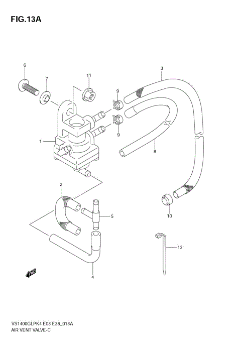 AIR VENT VALVE (MODEL K6/K7/K8 E33)