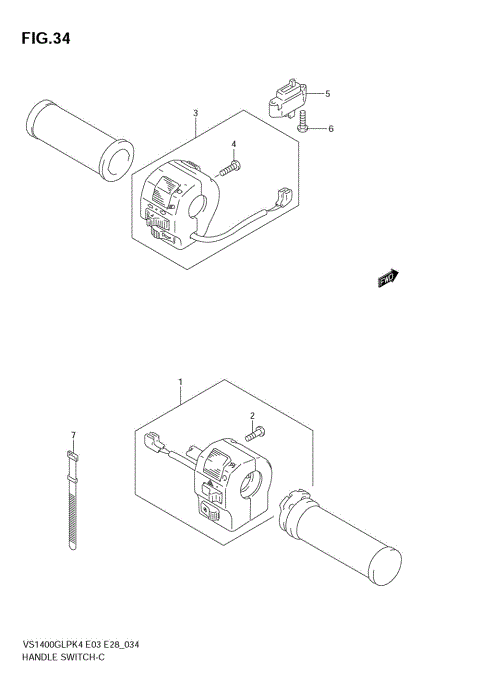 HANDLE SWITCH (VS1400GLPK4)