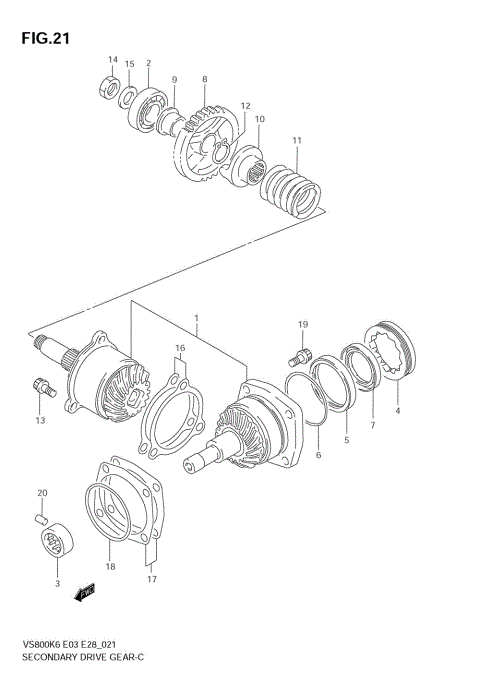 SECONDARY DRIVE GEAR