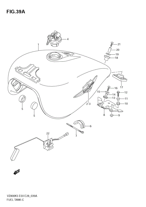 FUEL TANK (MODEL K7/K8)