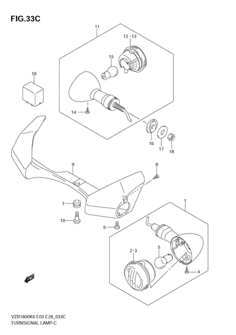 TURNSIGNAL LAMP (VZR1800ZK8)