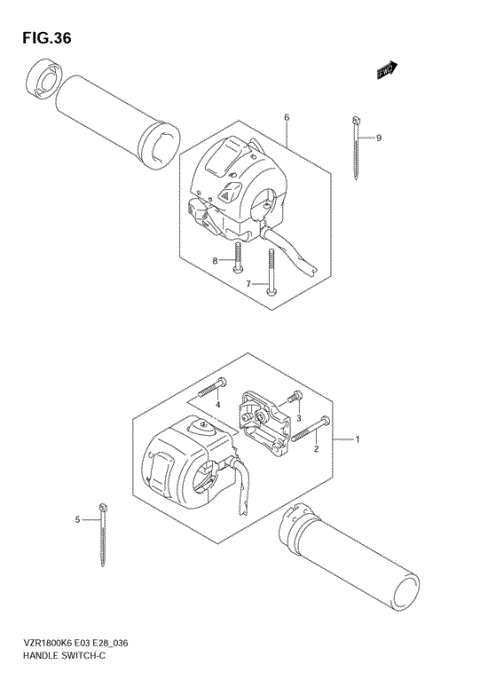HANDLE SWITCH (VZR1800K6/K7/K8